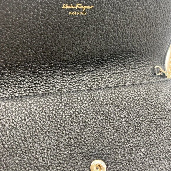 Salvatore Ferragamo Gancini City Leather Wallet on a Chain - Picture 7 of 7